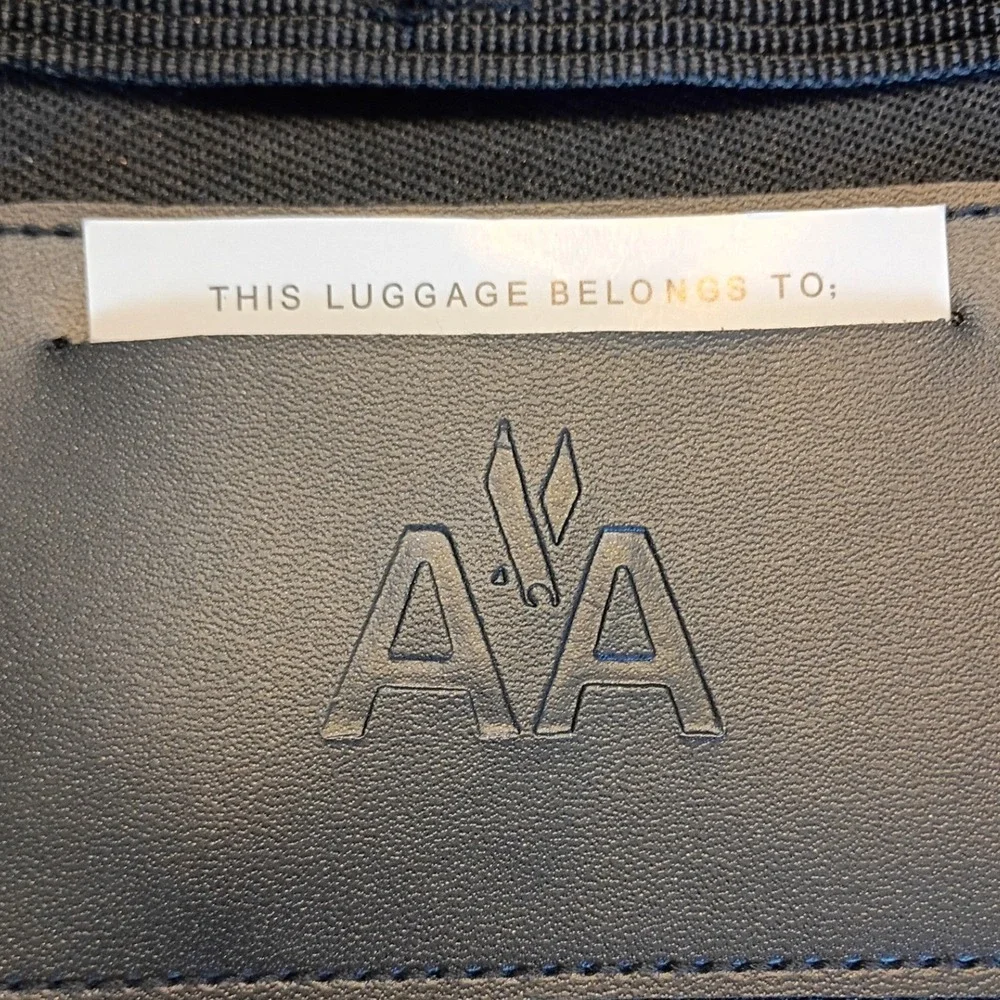 American Airlines Travel Bag Unisex OS Black Excellent Canvas Shoulder Strap